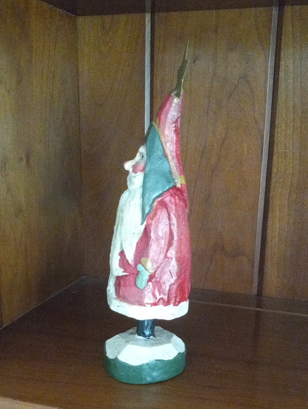 Vintage House of Hatten 1989 Santa Claus Figurine Star Denise Calla Folk Art